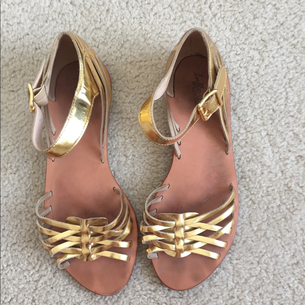 Loeffler Randall Gold Sandals